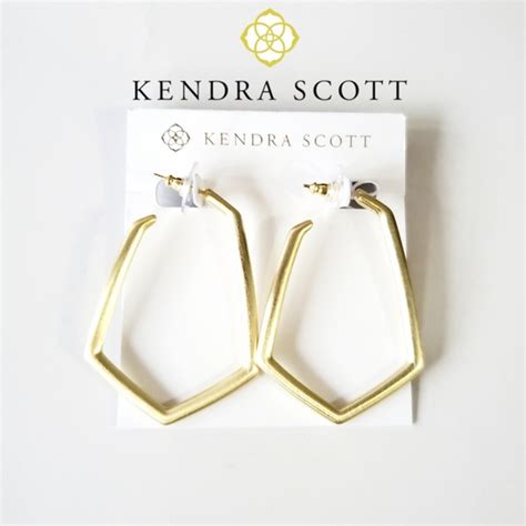 Kendra Scott Jewelry Nwt Kendra Scott Lonnie Hoop Earrings Gold