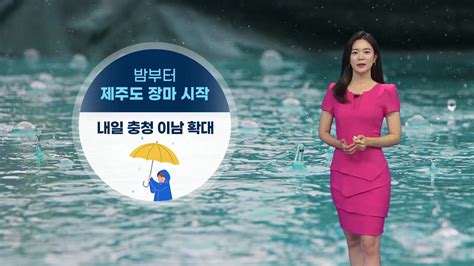 날씨 밤부터 제주도 장마 시작중북부 지역은 낮더위 Ytn