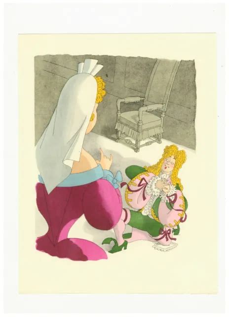 ALBERT DUBOUT ILLUSTRATION originale coloriée au POCHOIR pour Molière