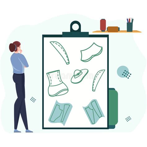 Female Fashion Designer Illustration Which Can Easily Modify Or Edit