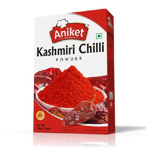 Aniket Kashmiri Chilli Powder Packaging Size Gm Packaging Type