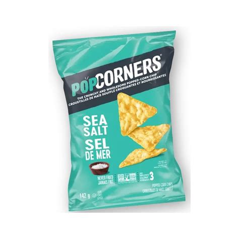 Popcorners Popped Corn Chips Sea Salt 142 G