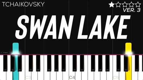 Tchaikovsky Swan Lake Theme Easy Piano Tutorial Youtube