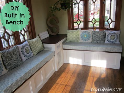 Inspired Wives Diy Built In Bench Built In Bench Seating Built In