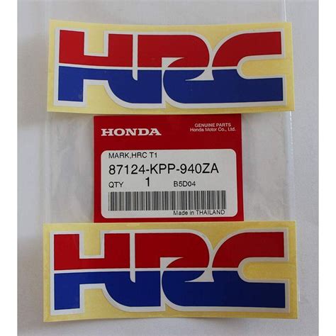 2 X Authentique Honda HRC Honda Course Corporation AUTOCOLLANTS D