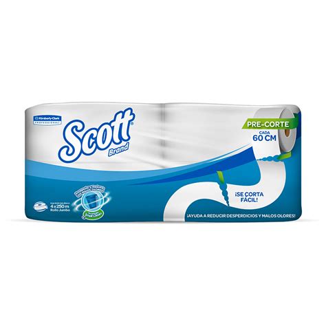 Papel Higiénico Scott® Institucional Jrt Hoja Doble 250 Mts Sap