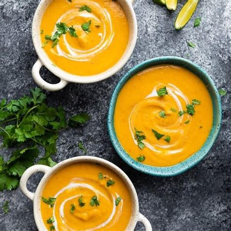 Creamy Thai Curry Sweet Potato Soup Sweet Peas And Saffron Recipe Curried Sweet Potato Soup