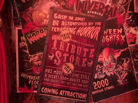 Photos Halloween Horror Nights Tribute Store Poster Teases Additional