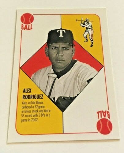 Topps Red Back Alex Rodriguez Baseball Card Ungraded Ebay