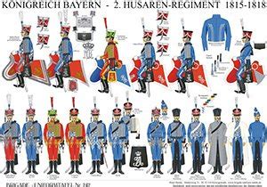 Tafel 242 Königreich Bayern 2 Husaren Regiment 1815 1818 0242