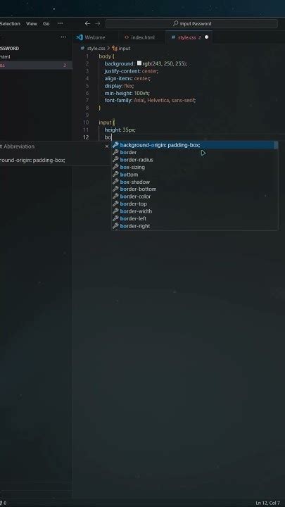 Asmrcode How To Create Password Input For Beginners Html Css Asmr Shorts Youtube
