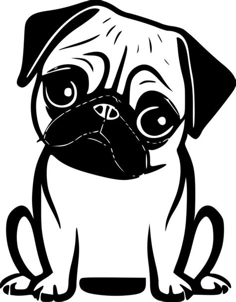 Pug High Quality Vector Logo Vector Illustration Ideal For T Shirt