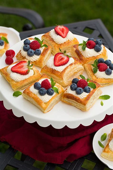 Puff Pastry Fruit Tarts With Ricotta Cream Filling Cooking Classy