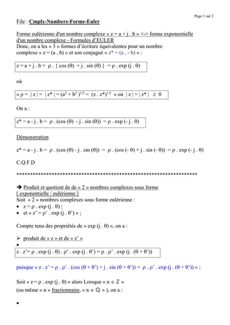 Découvrir 82 imagen formule d euler exponentielle fr thptnganamst edu vn