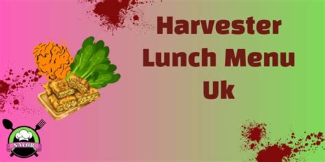 Harvester Menu Prices UK [Updated] | August 2024