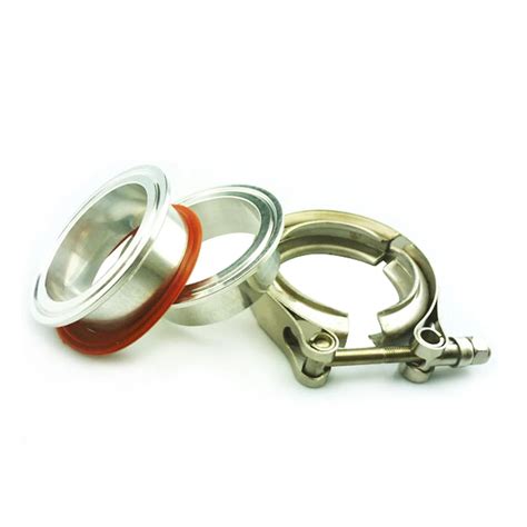 Zuczug Stainless Steel V Band Clamp With Sealing Ring Aluminum