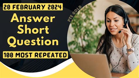 PTE Answer Short Question JANUARY 2024 Most Repeated YouTube