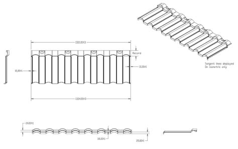 Roof Tile Cad Drawings Decra Roofing Systems