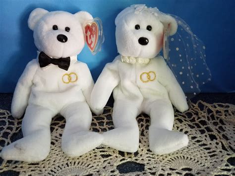 Ty Bears Ty Beanies Ty Mr And Mrs Ty Wedding Bears Ty Etsy Ty Plush