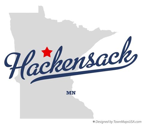 Map of Hackensack, MN, Minnesota