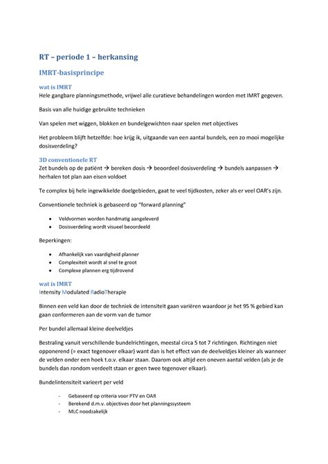 Rt Samenvatting Leerjaar Periode Rt Periode Herkansing