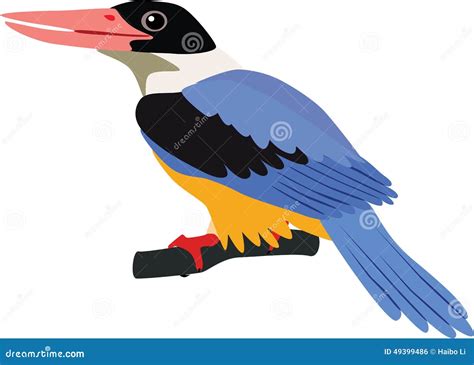 Kingfisher Vector Illustration Flat Style Profile Side Cartoondealer