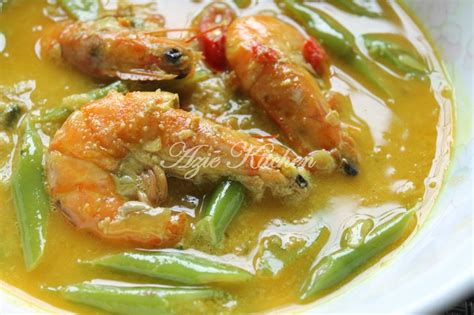 Masak Lemak Cili Padi Udang Dengan Kacang Buncis Sedap Azie Kitchen