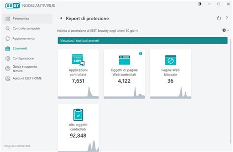 Report Di Protezione Eset Nod Antivirus Guida On Line Eset