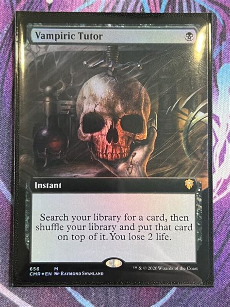 Vampiric Tutor Cmr Full Art Foil Bootleg Mage