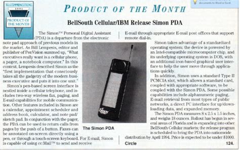 IBM Simon Il Primo Smartphone Della Storia