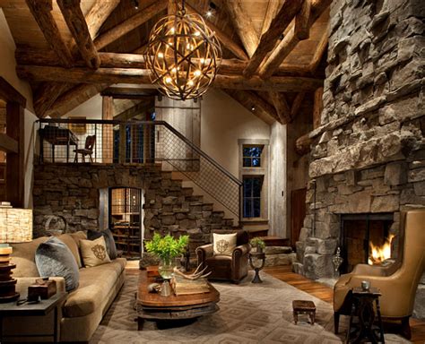 Rustic Ski Lodge - Home Bunch Interior Design Ideas