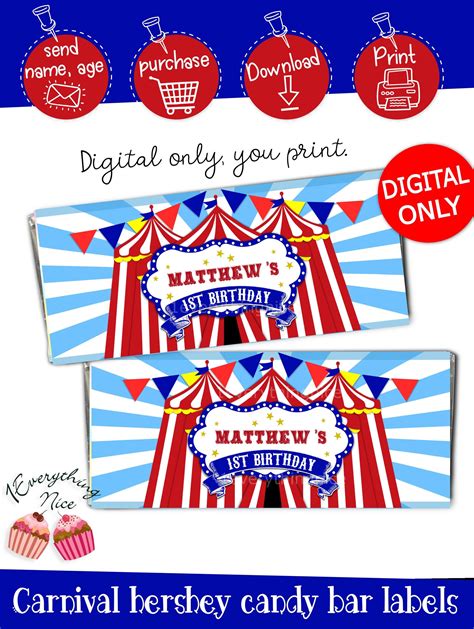 Vintage Carnival Party Sign Diy Print Party Printable Sign Circus