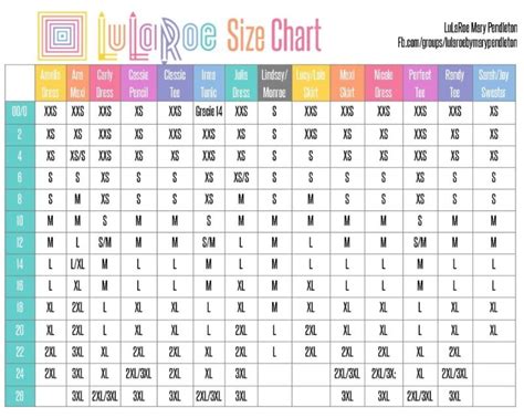 Lularoe Size Chart Lularoe Sizing Lularoe Business Lularoe Consultant Llr New Shape Lula