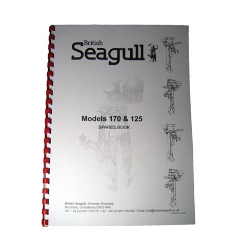 British Seagull Outboard Model 170125 Spares Book Sheridan Marine