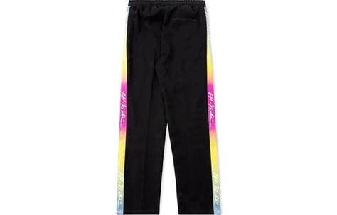 Off White Rubber Street Logo Retro Sports Pants Black