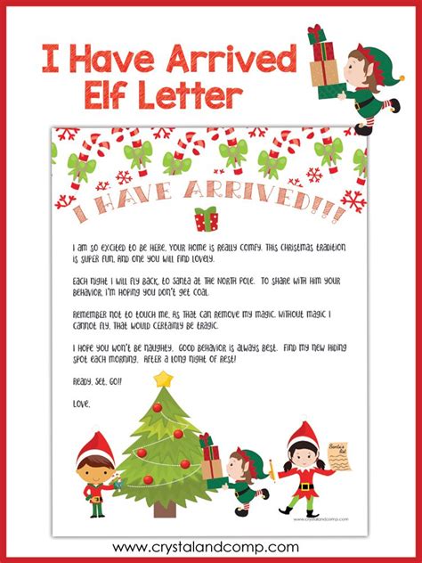 Printable Elf On A Shelf Letter