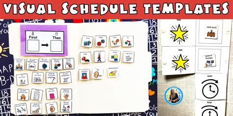 Editable Visual Schedule Templates for Autism - Caroline Koehler at Celavora Education