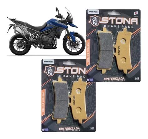 Kit Pastilhas De Freio Diant Tiger 900 Gt Sinterizadas Stona