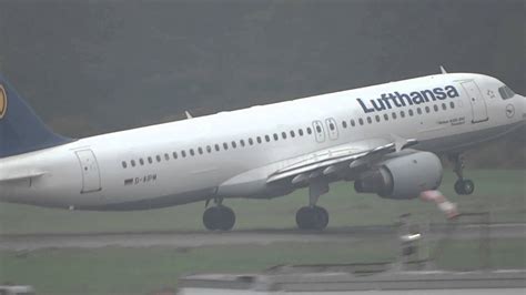 D AIPM Lufthansa Airbus A320 Takeoff At Hamburg Airport YouTube