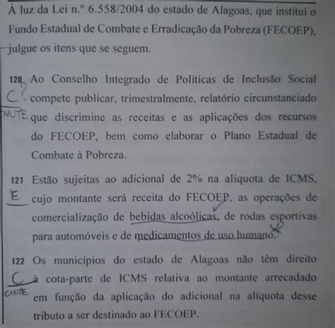 Gabarito SEFAZ AL Legislação Tributária Direção Concursos