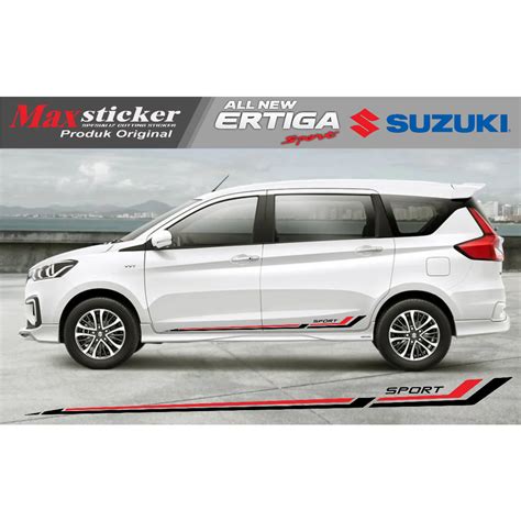 Jual Sticker All New Ertiga Simple Sport Sticker List Body All New