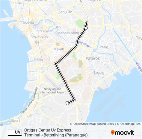 Uv Route Schedules Stops Maps Ortigas Center Uv Express Terminal