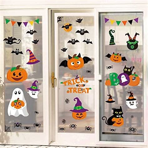 Amazon Ivenf Halloween Decorations Indoor Window Clings Decor