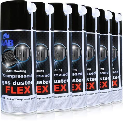 AABCOOLING Compressed Gas Duster FLEX 400ml Set Di 7 Pezzi Aria