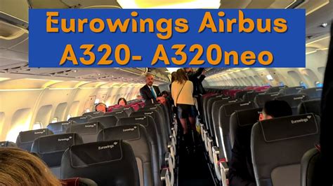 Eurowings Airbus A320- A320neo Business class, Economy class Seat map and Insights - YouTube