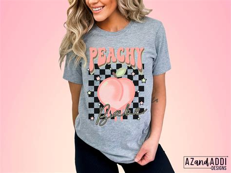 Retro Peachy Png Peachy Babe Png Just Peachy Sublimation Etsy Australia