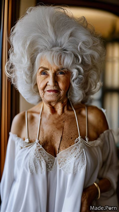 Porn Image Of Wild Afro Slutty Caucasian White Hair Negligee Woman Made