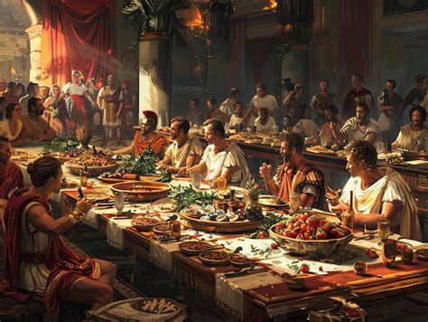 Premium Photo Luxurious Ancient Roman Banquet