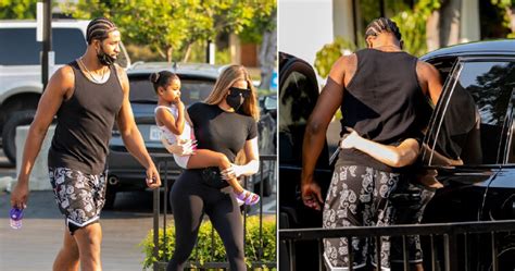 Khloe Kardashian Shares Warm Hug With Tristan Thompson As They Reunite