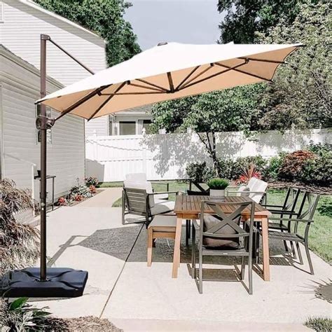 Abba Patio Ft X Ft Aluminum Cantilever Patio Umbrella With